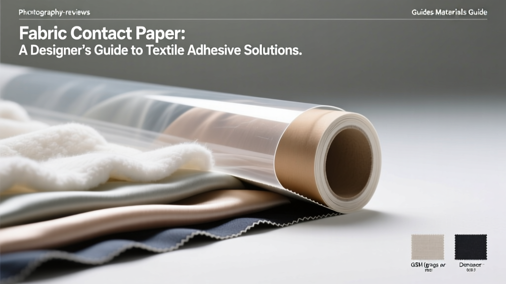 Fabric Contact Paper: A Designer’s Guide to Textile Adhesive Solutions