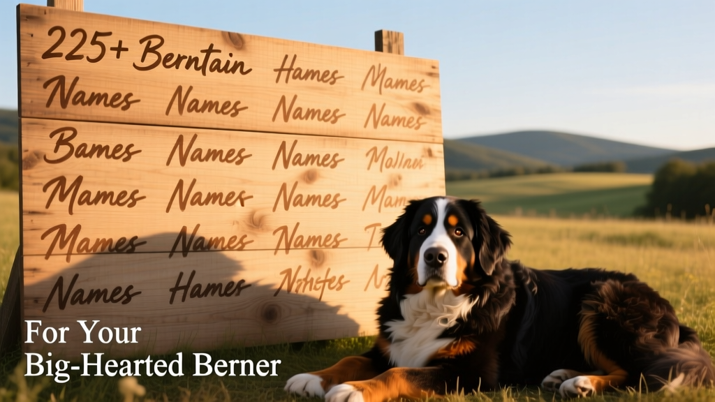 225+ Bernese Mountain Dog Names For Your Big-Hearted Berner