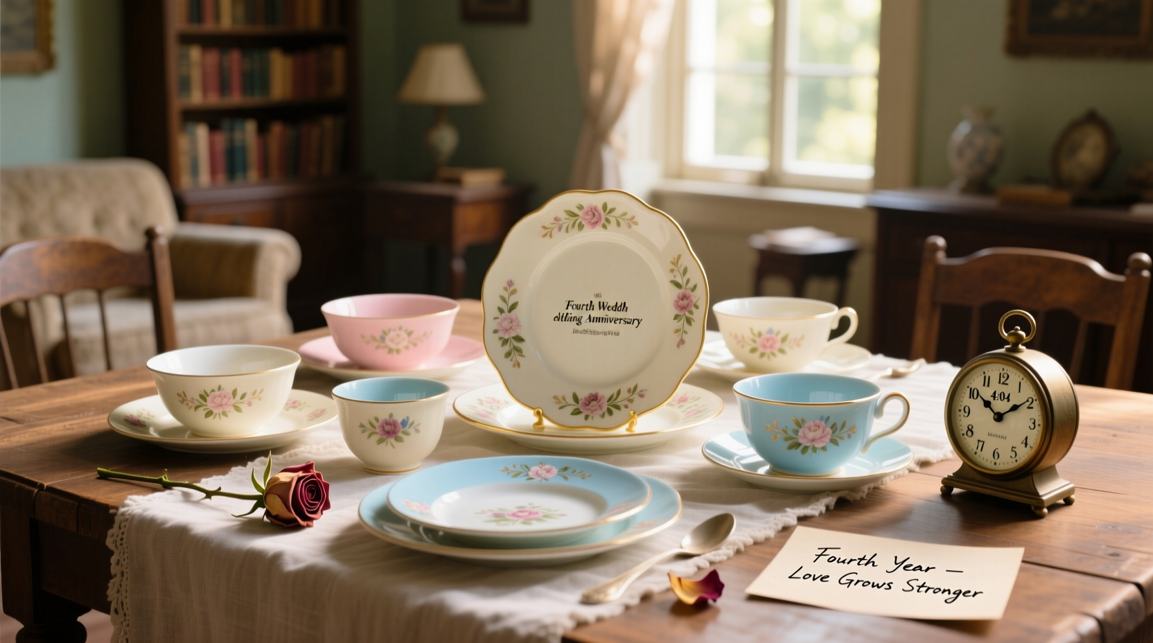 what is the fourth wedding anniversary gift