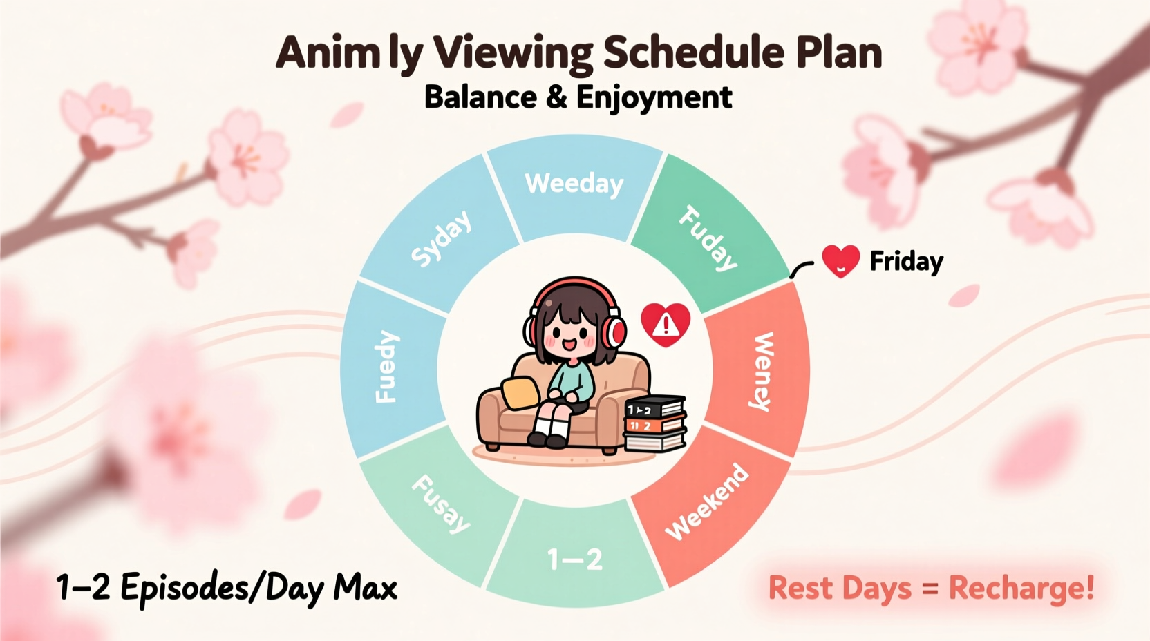 how to organize a weekly anime viewing schedule without burnout