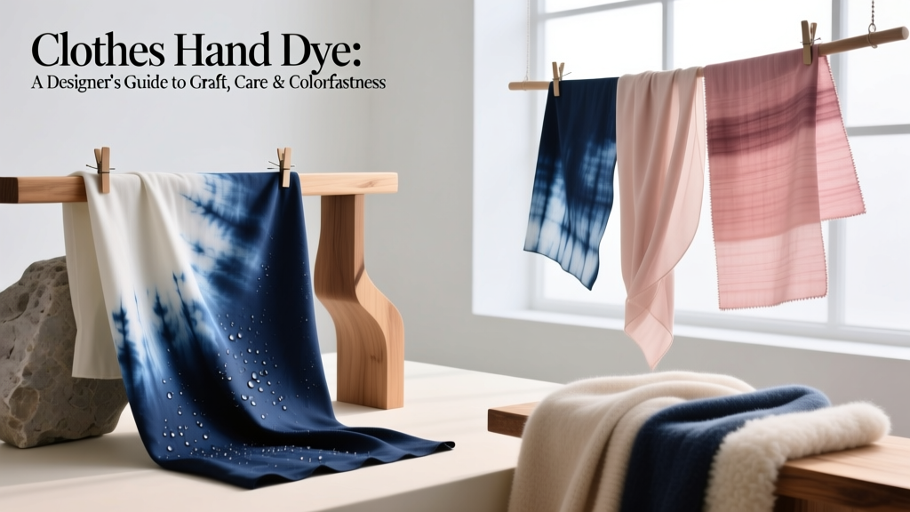 Clothes Hand Dye: A Designer’s Guide to Craft, Care & Colorfastness