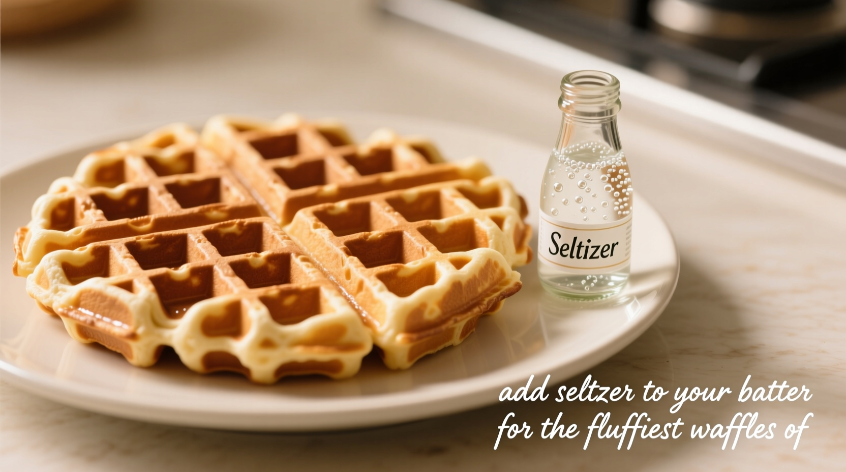 add seltzer to your batter for the fluffiest waffles of