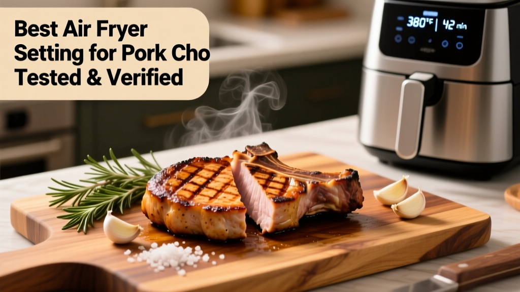 Best Air Fryer Setting for Pork Chops (Tested & Verified)