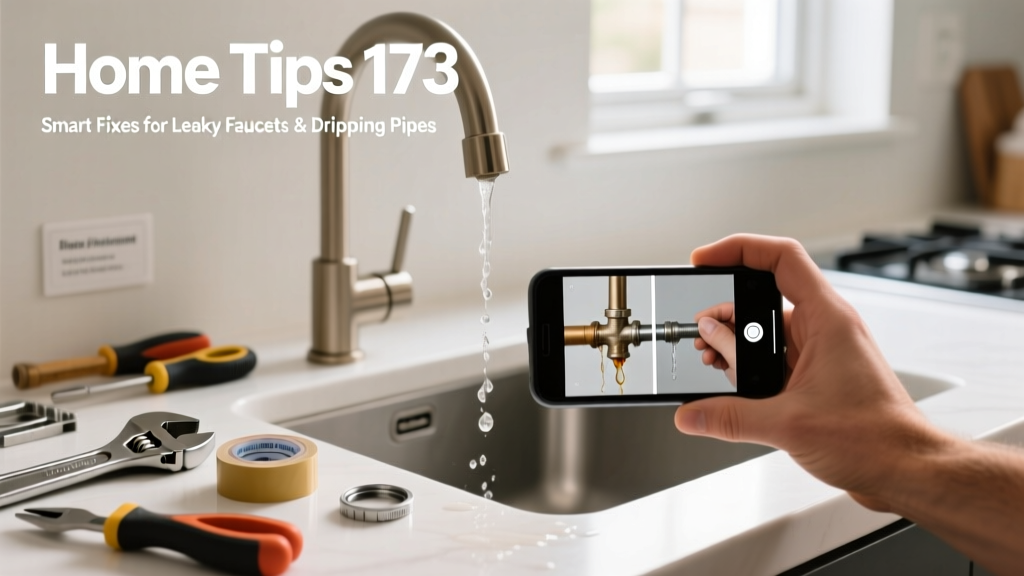 Home Tips 173: Smart Fixes for Leaky Faucets & Dripping Pipes