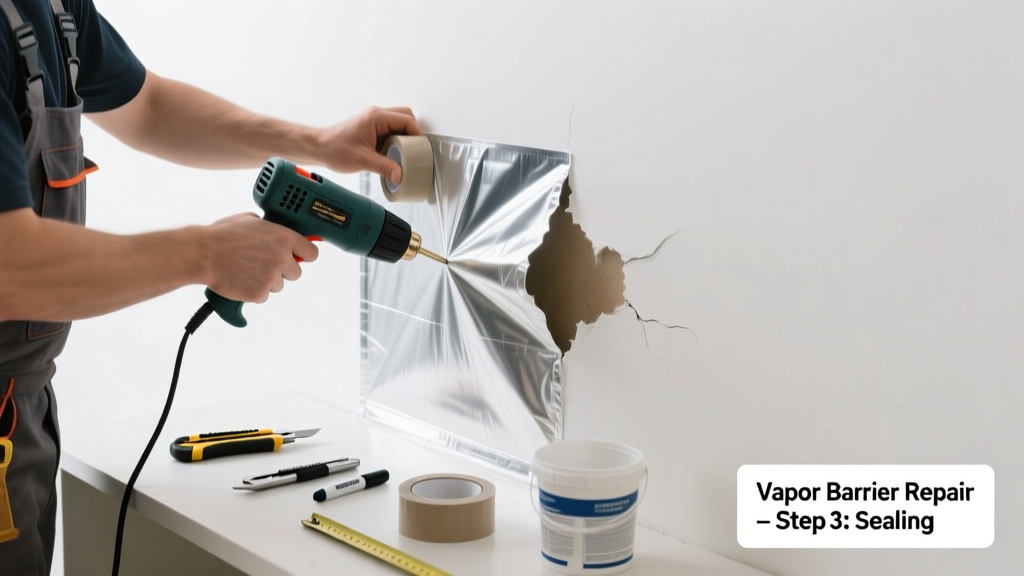 How to Fix a Torn Wall Vapor Barrier Properly