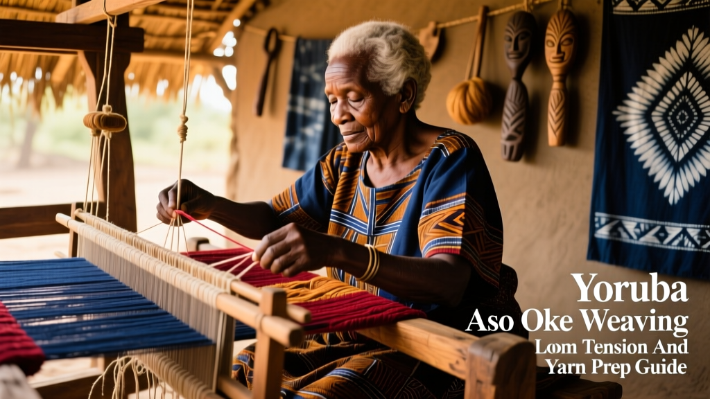 Yoruba Aso Oke Weaving Loom Tension And Yarn Prep Guide