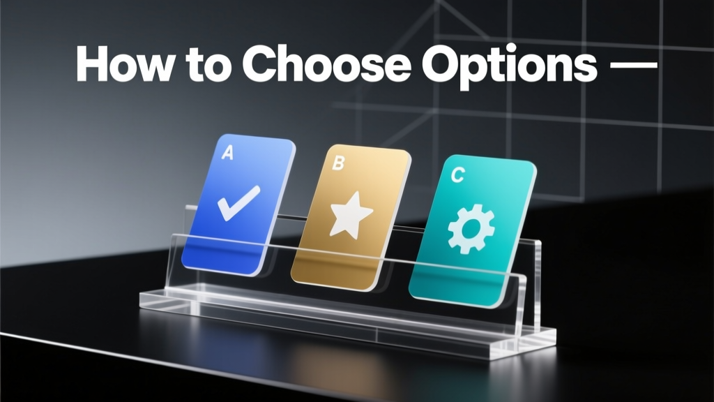 How To Choose Options: A Clinically Informed Framework for Health Decisions