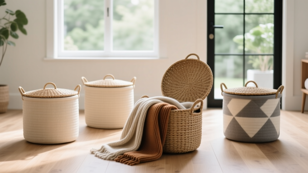 Best Blanket Baskets for Living Room (With Lid!)