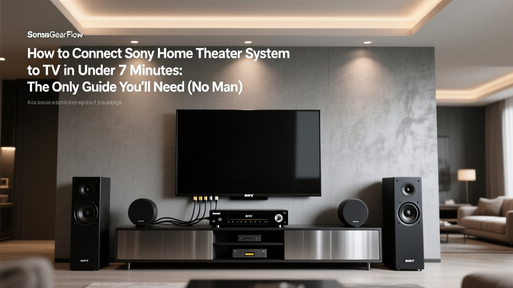 Sony Home Theater to TV Connection Guide (2026)