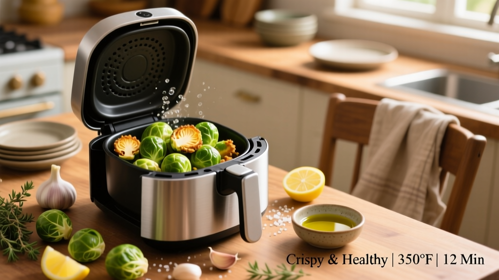 Best Air Fryer Brussels Sprouts Recipe (Crispy & Healthy)