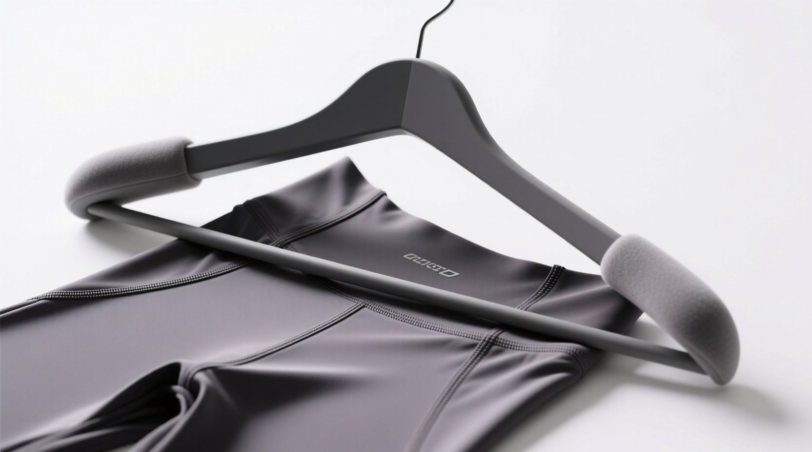 hanging leggings on padded hangers extends elastic life