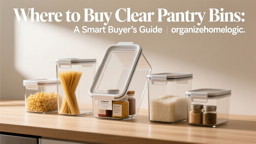 Where to Buy Clear Pantry Bins: A Smart Buyer’s Guide