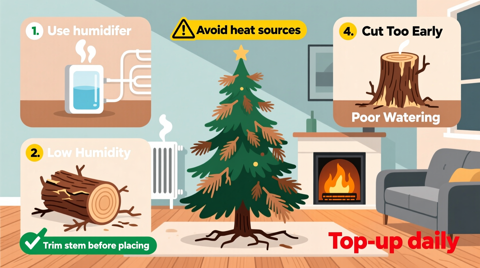 why does my christmas tree dry out in just three days common causes and quick fixes