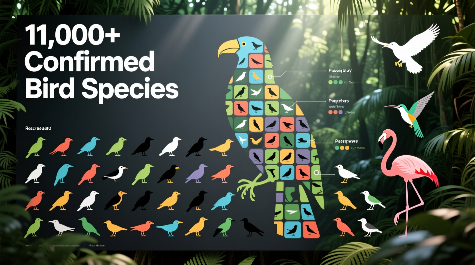 how many species of birds are in the world