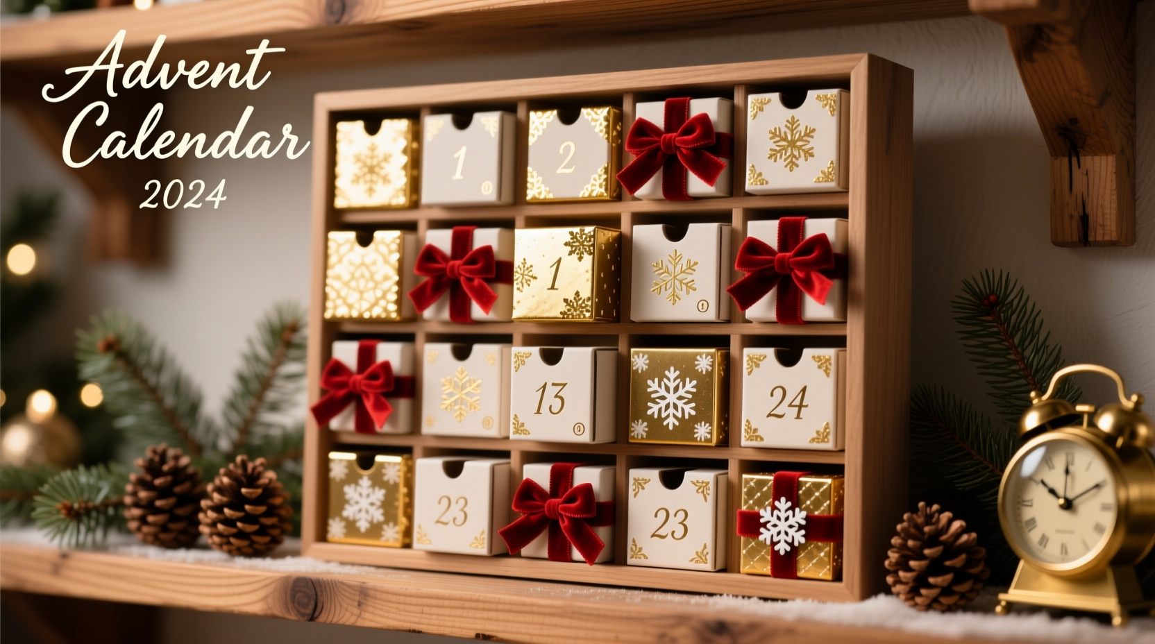how to make a diy advent calendar using mini christmas gift boxes