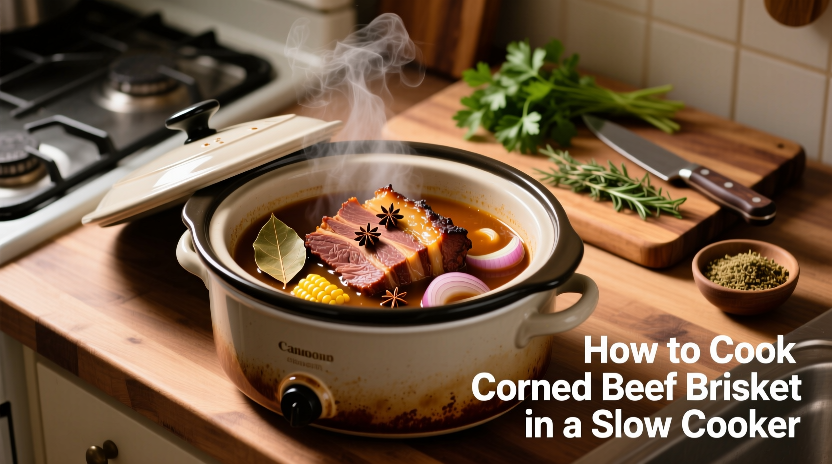 how to cook a corned beef brisket in slow cooker