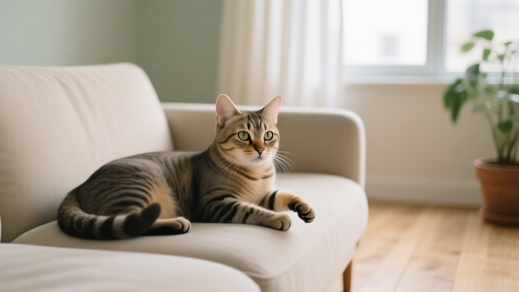 When cats behavior for anxiety