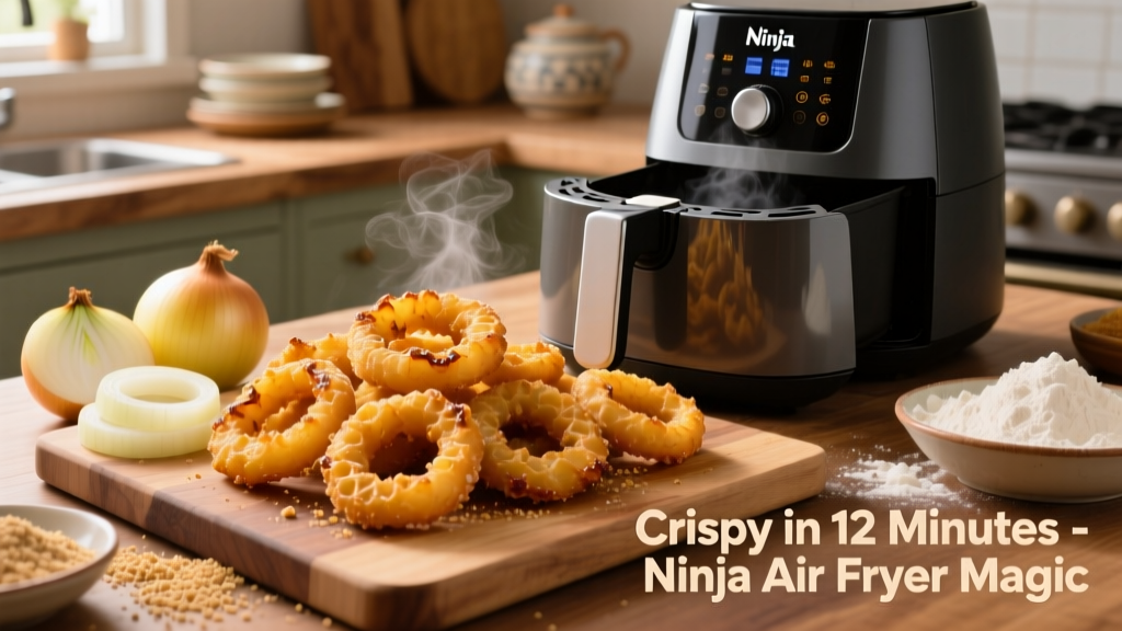 Perfect Frozen Onion Rings in Ninja Air Fryer