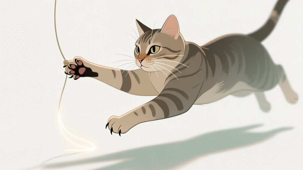 Cat Paw Swatting at Hanging Strings: Play Mode