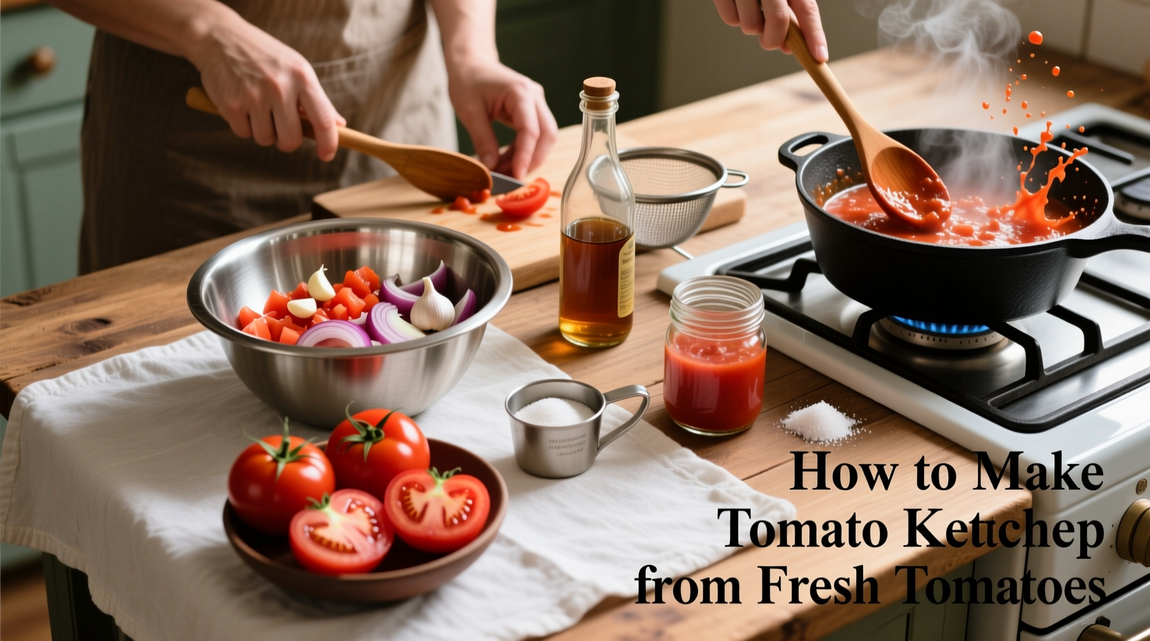 Fresh Tomato Ketchup Recipe: Homemade in 90 Minutes
