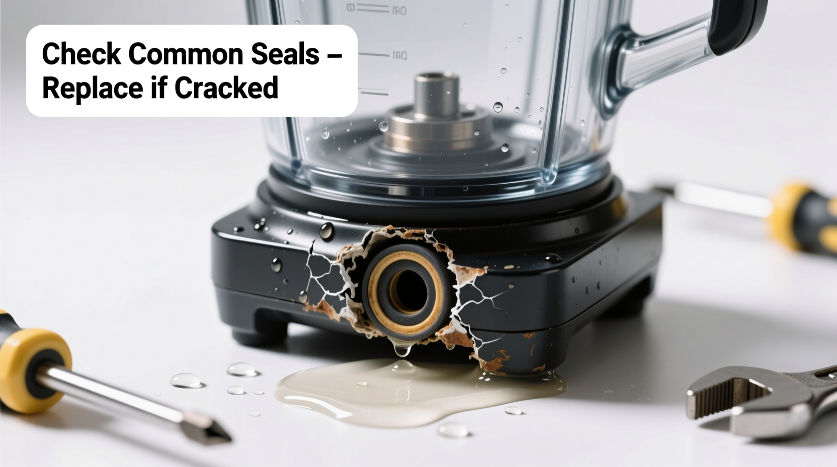 why does my blender leak from the bottom common seals to check