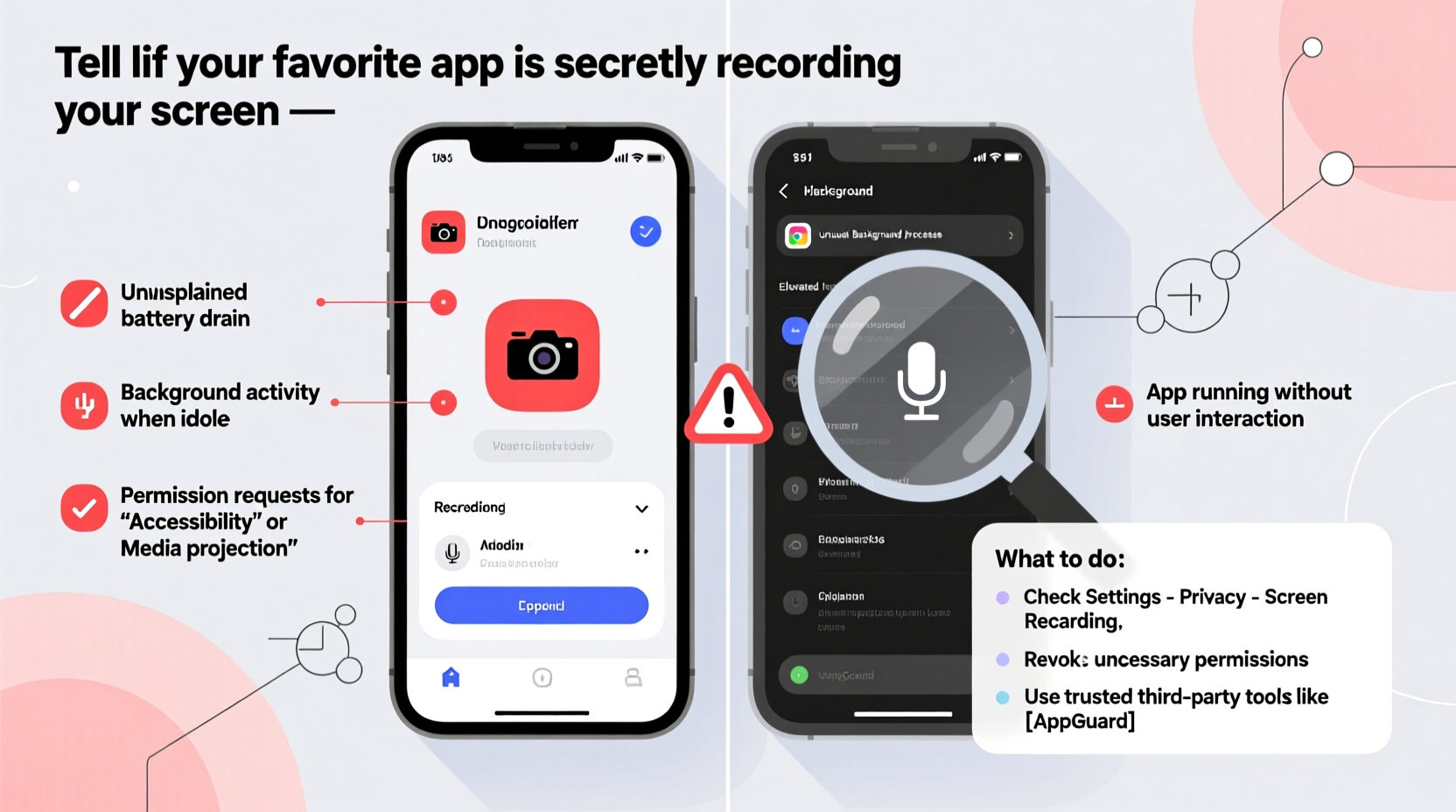 how to tell if your favorite app is secretly recording your screen