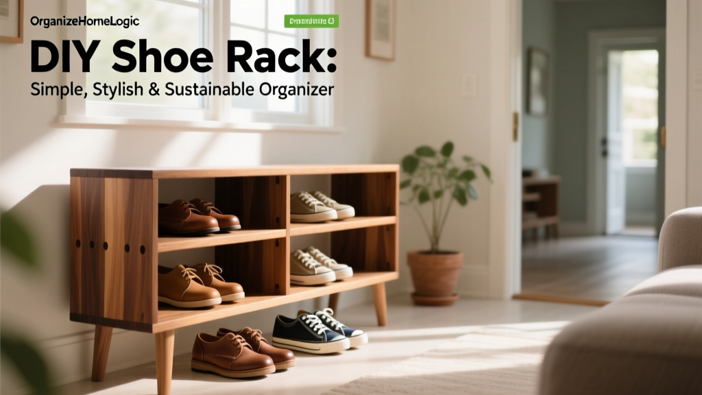 DIY Shoe Rack: Simple, Stylish & Sustainable Organizer