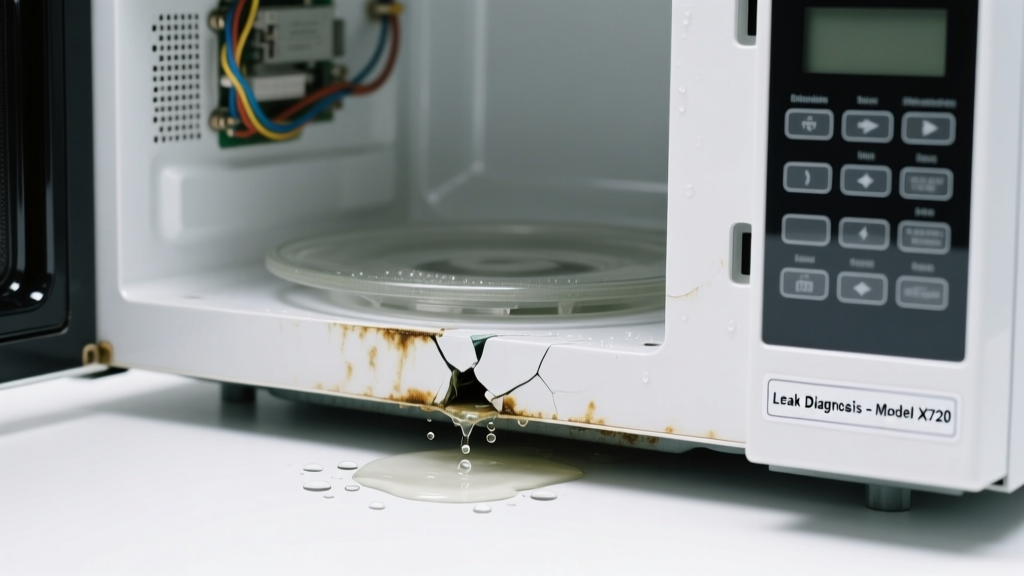 Microwave Display Blank & Leaking Water: Quick Diagnosis