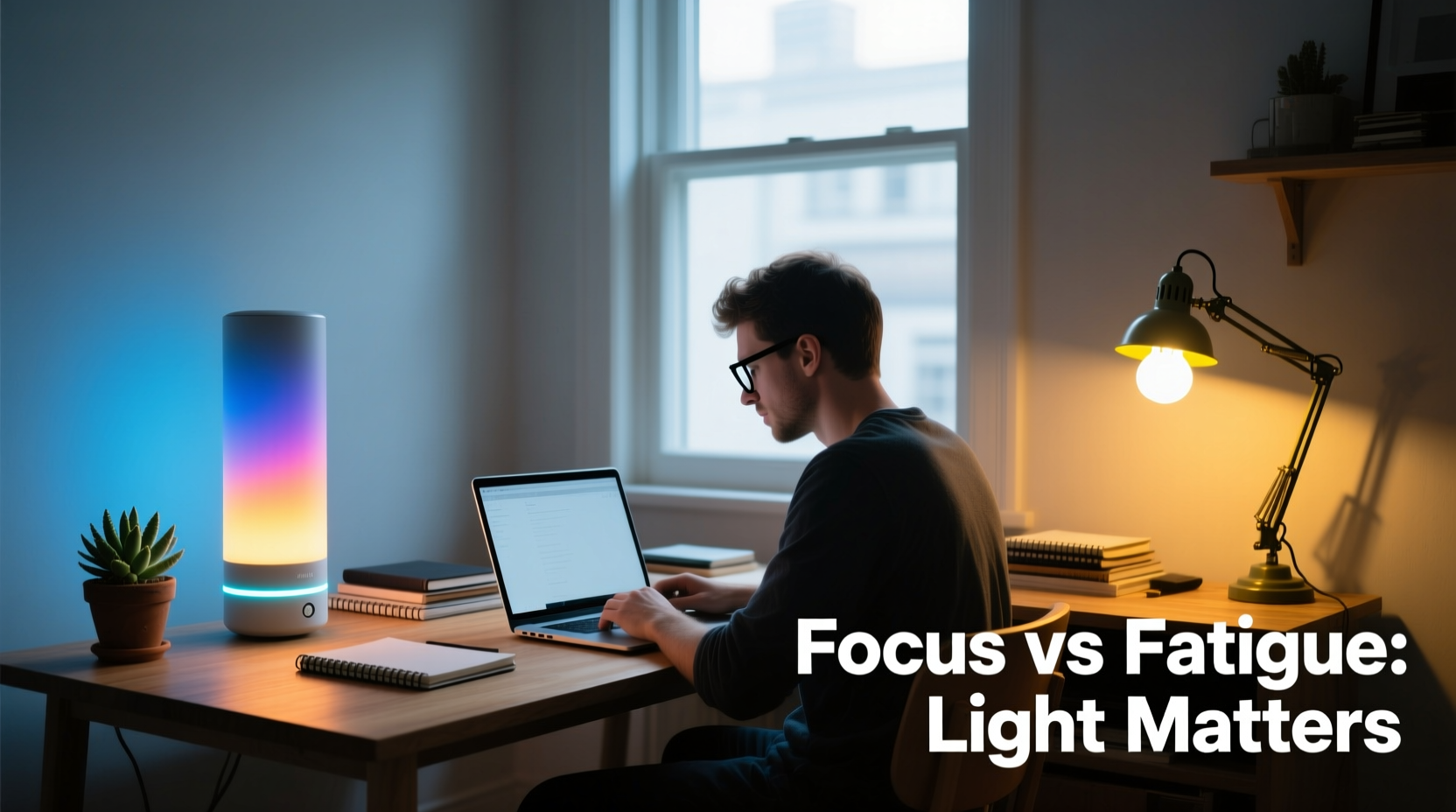 smart bulb colors vs regular white light which improves focus at home