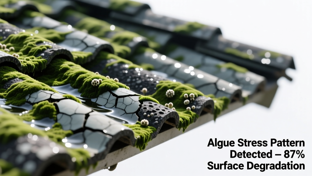 Roof Algae Streaks Making Grinding Noise: Quick Diagnosis