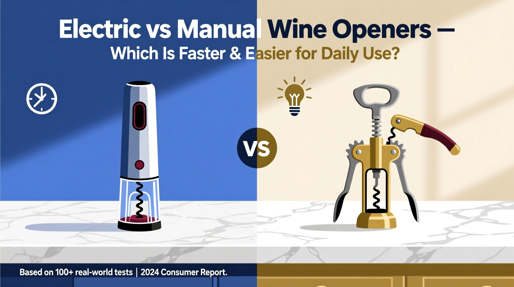 electric vs manual wine openers which is faster and easier for daily use