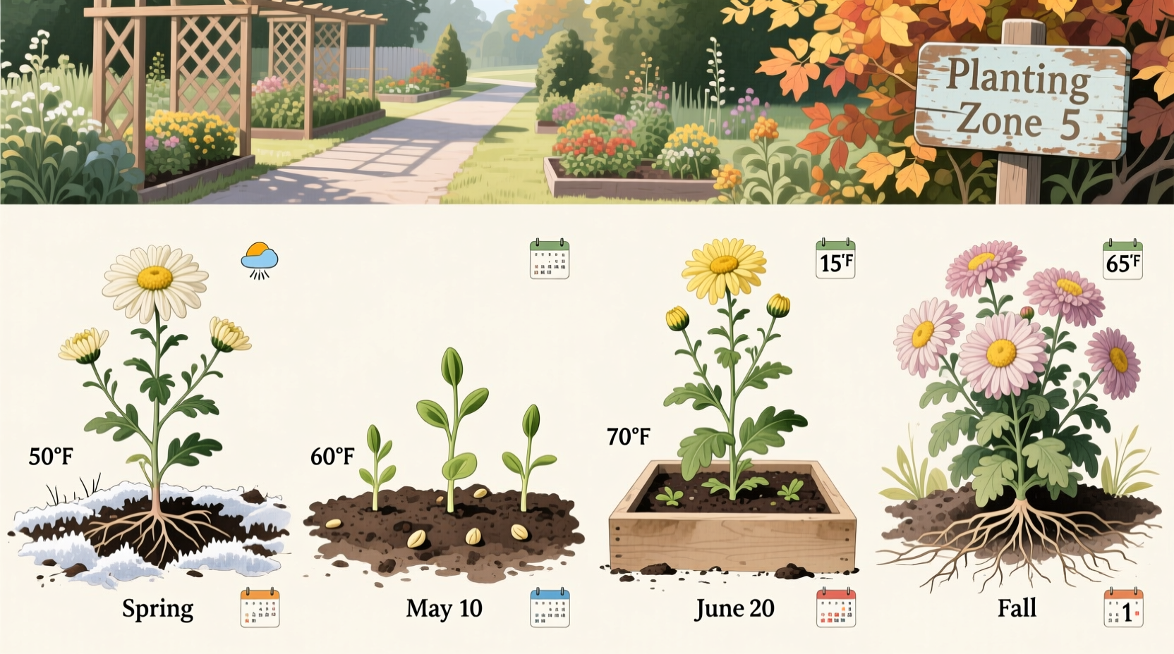 when can you plant mums