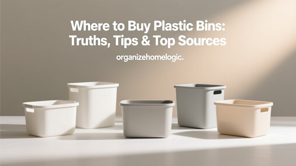 Where to Buy Plastic Bins: Truths, Tips & Top Sources