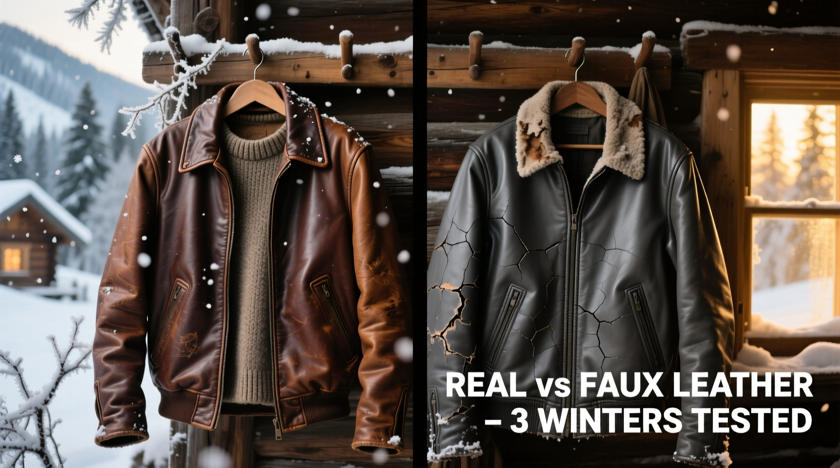 faux leather jacket vs real which one holds up after multiple winters