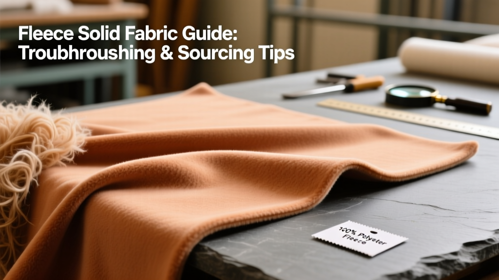 Fleece Solid Fabric Guide: Troubleshooting & Sourcing Tips