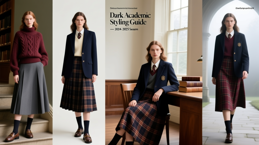 Dark Academia Plaid Skirt Styling Guide