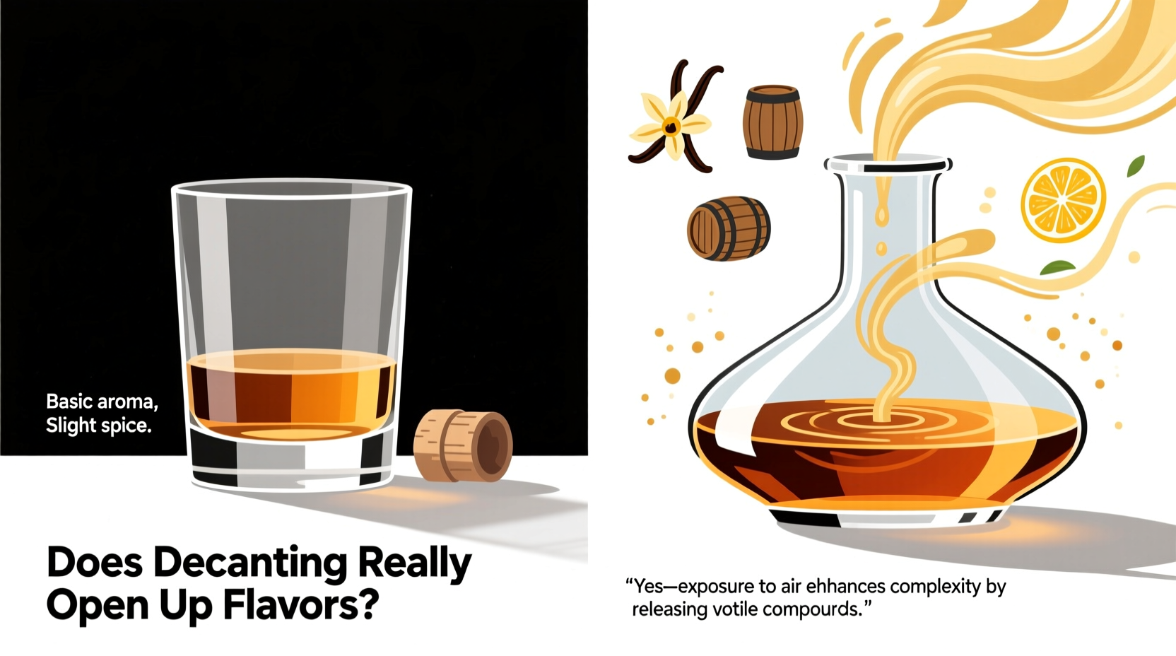 does decanting whiskey really open up flavors or is it just for show