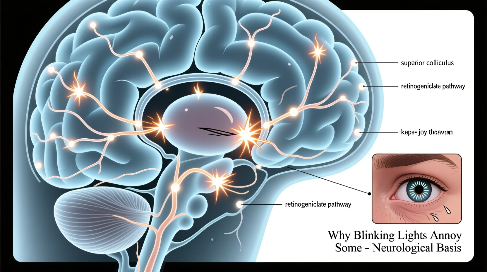 why do some find blinking lights annoying instead of joyful neurological reasons
