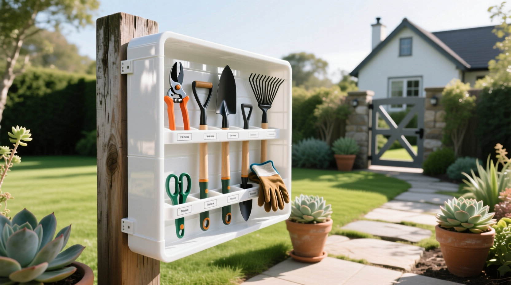 keep your garden tools organized with a pvc storage rac