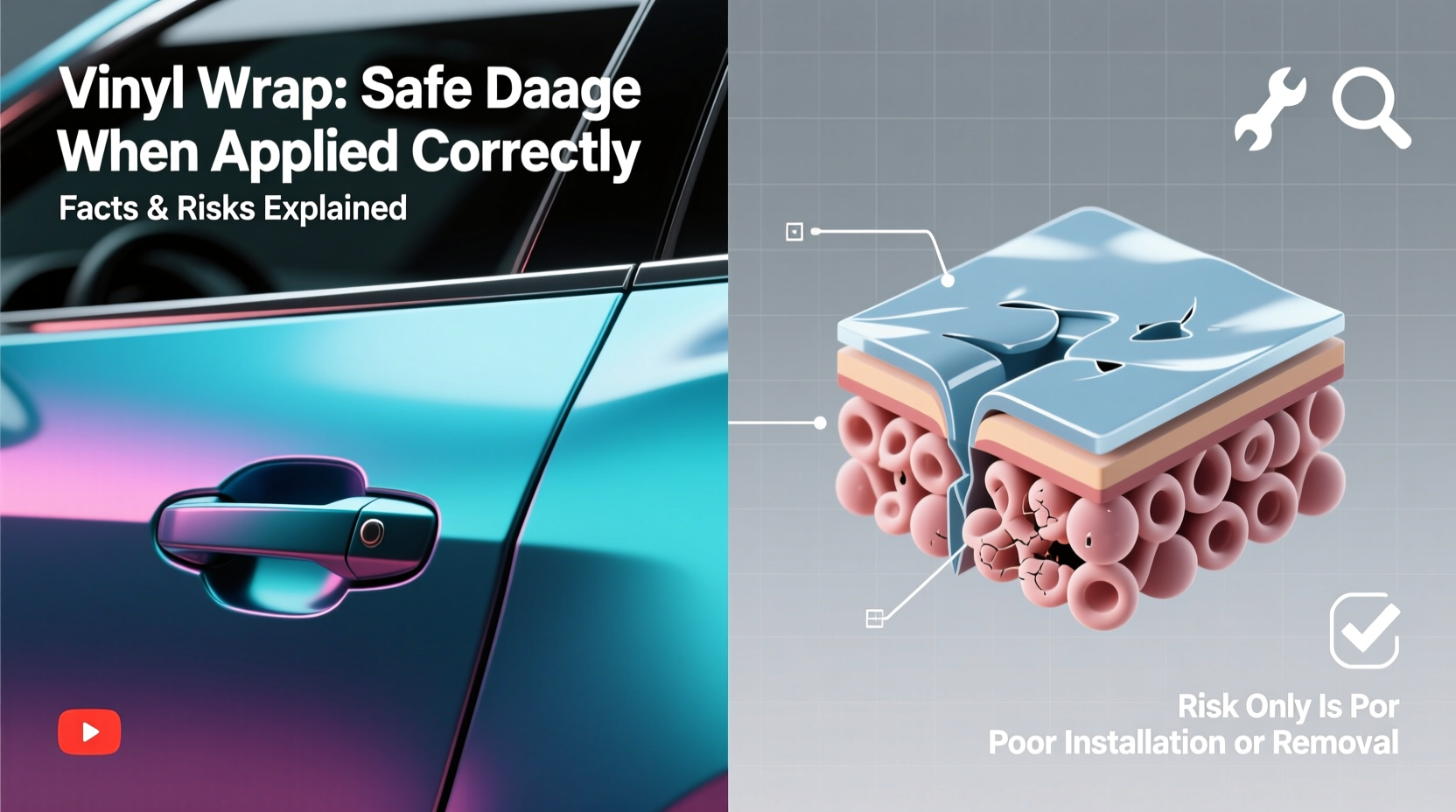 does vinyl wrap damage car paint