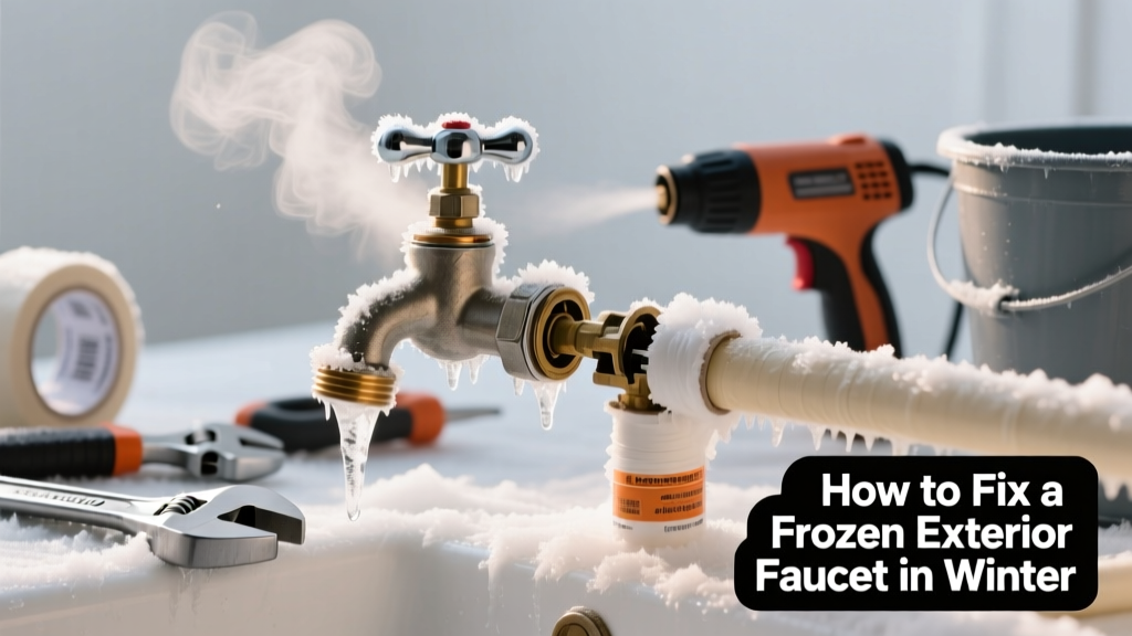 How to Fix a Frozen Exterior Faucet in Winter