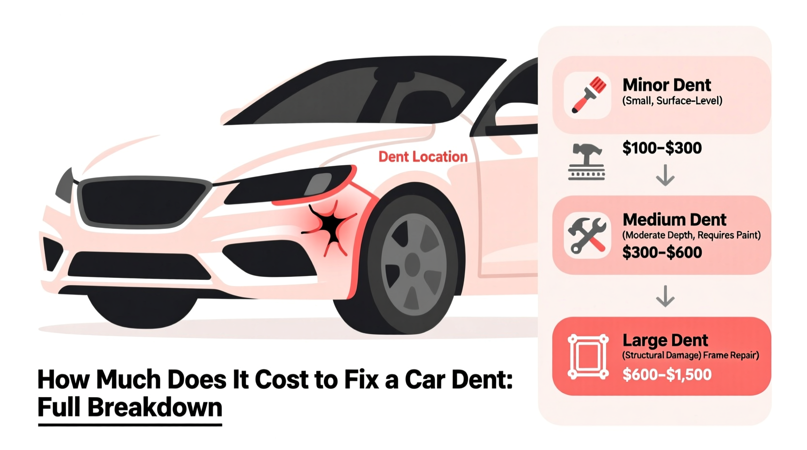 how much does it cost to fix a car dent