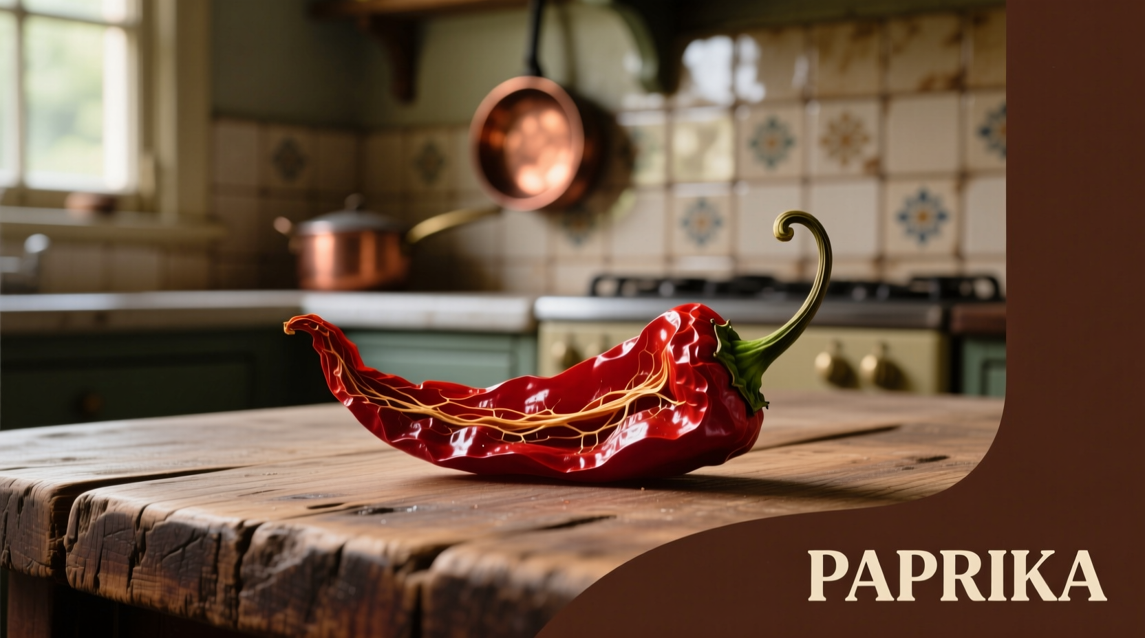 Paprika in der Küche verwendet