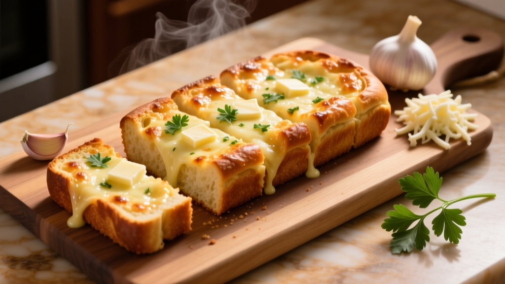 Air Fryer Frozen Garlic Cheese Bread: Crispy & Golden