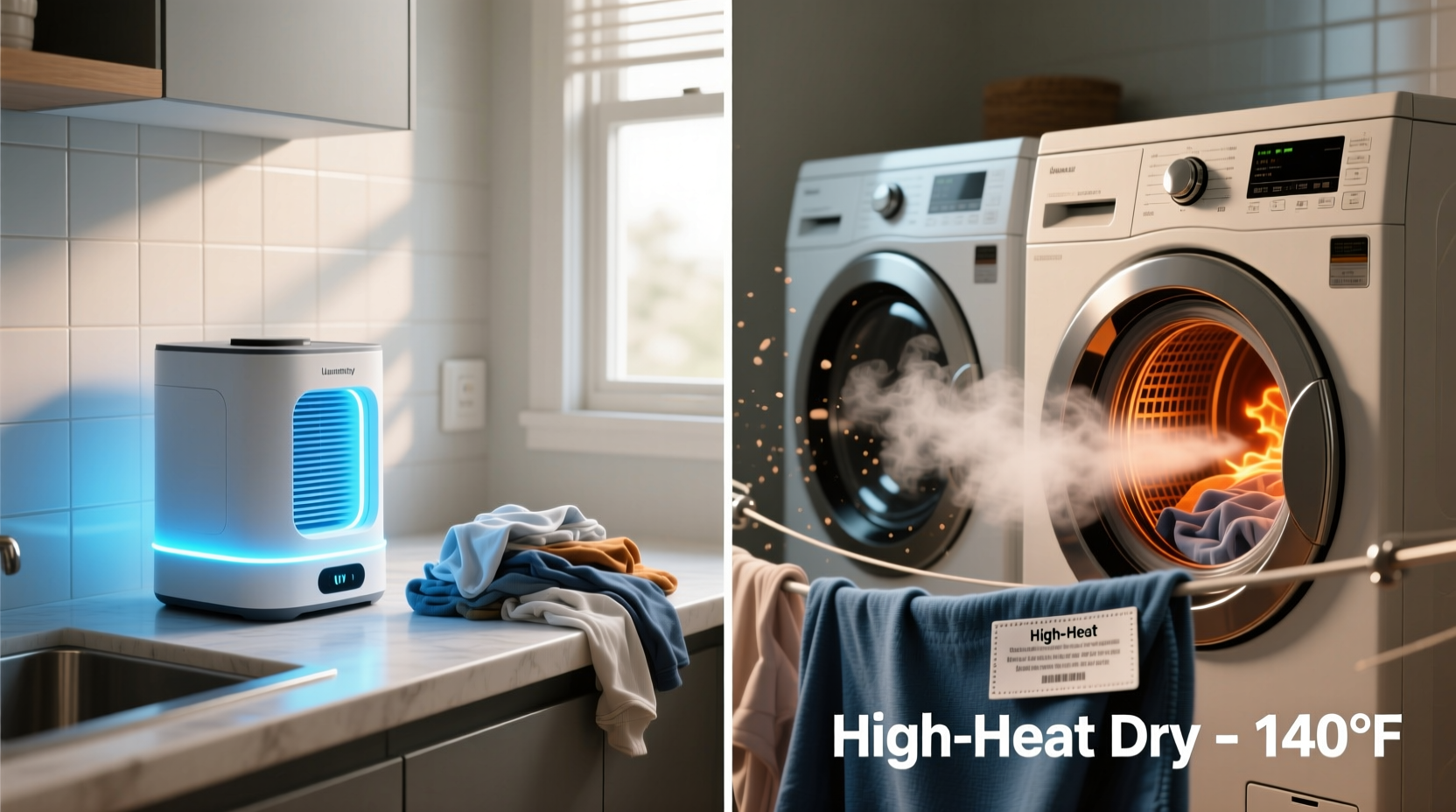 uv laundry sanitizers vs heat for allergy sufferers