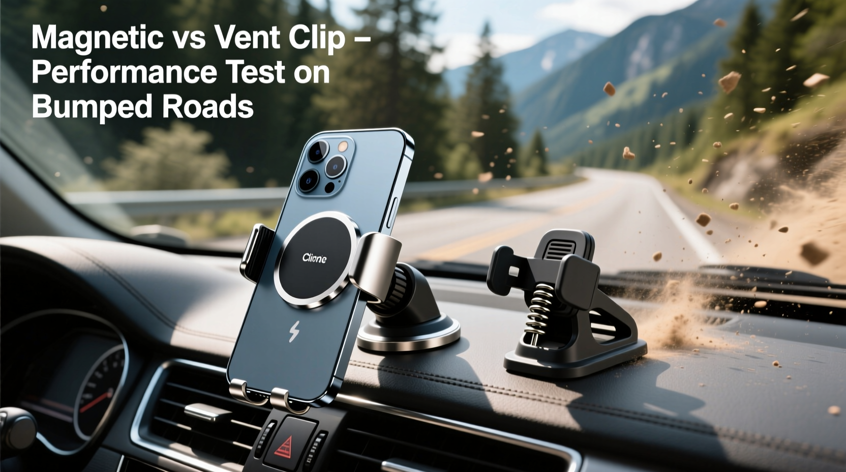 magnetic phone holder vs vent clip which stays secure on bumpy roads