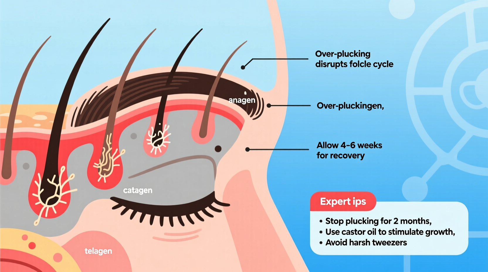 why do my eyebrows grow back patchy after plucking expert tips