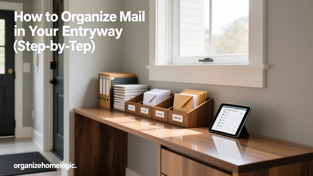 How to Organize Mail in Your Entryway (Step-by-Step)