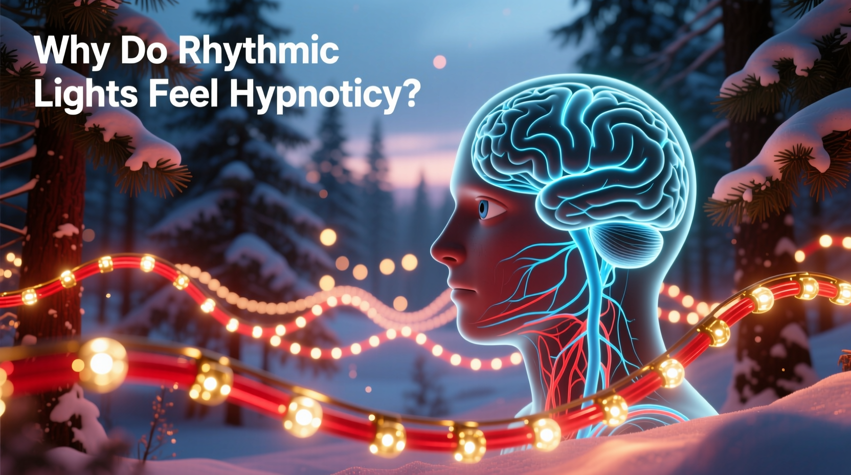 why are certain christmas light patterns hypnotic science of rhythmic blinking