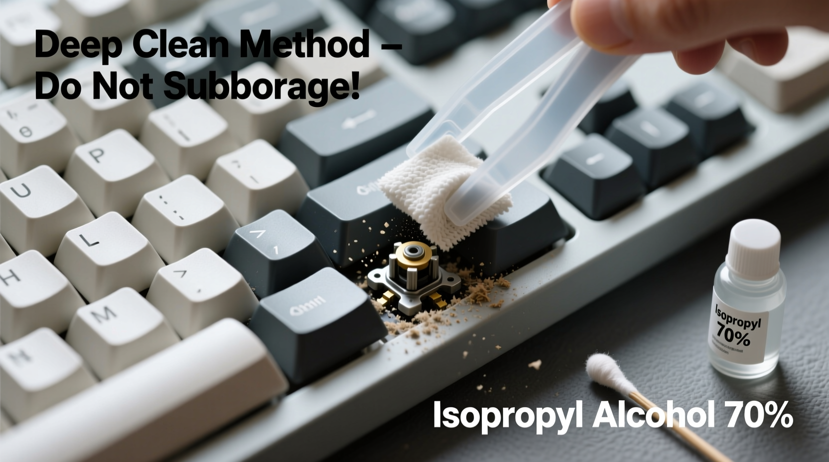 how to clean your keyboard without damaging the keys deep clean method